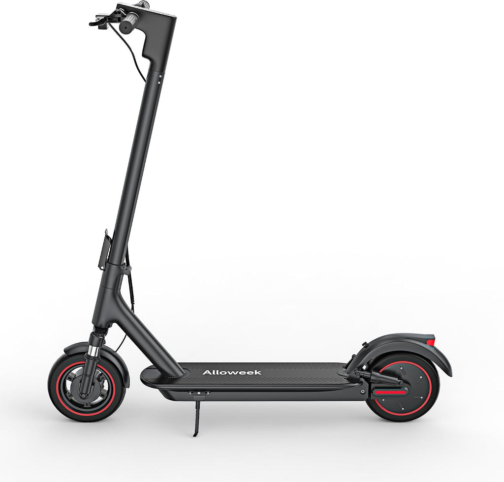 Alloweek Electric Scooter for Adults – 350W/500W Motor, 19 MPH/22Mph Top Speed, 21-52 Miles Range, 8.5'/10 inch Tires, Folding E-Scooter with Dual Suspension and Braking System, App Control