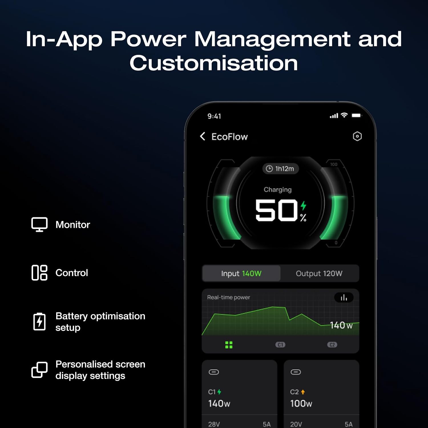 EF ECOFLOW Rapid Pro X Power Bank, 27650mAh 4-Part with 300W Output, Portable Charger with 140W Built-in Cable, for MacBook, iPhone, Laptops, and More