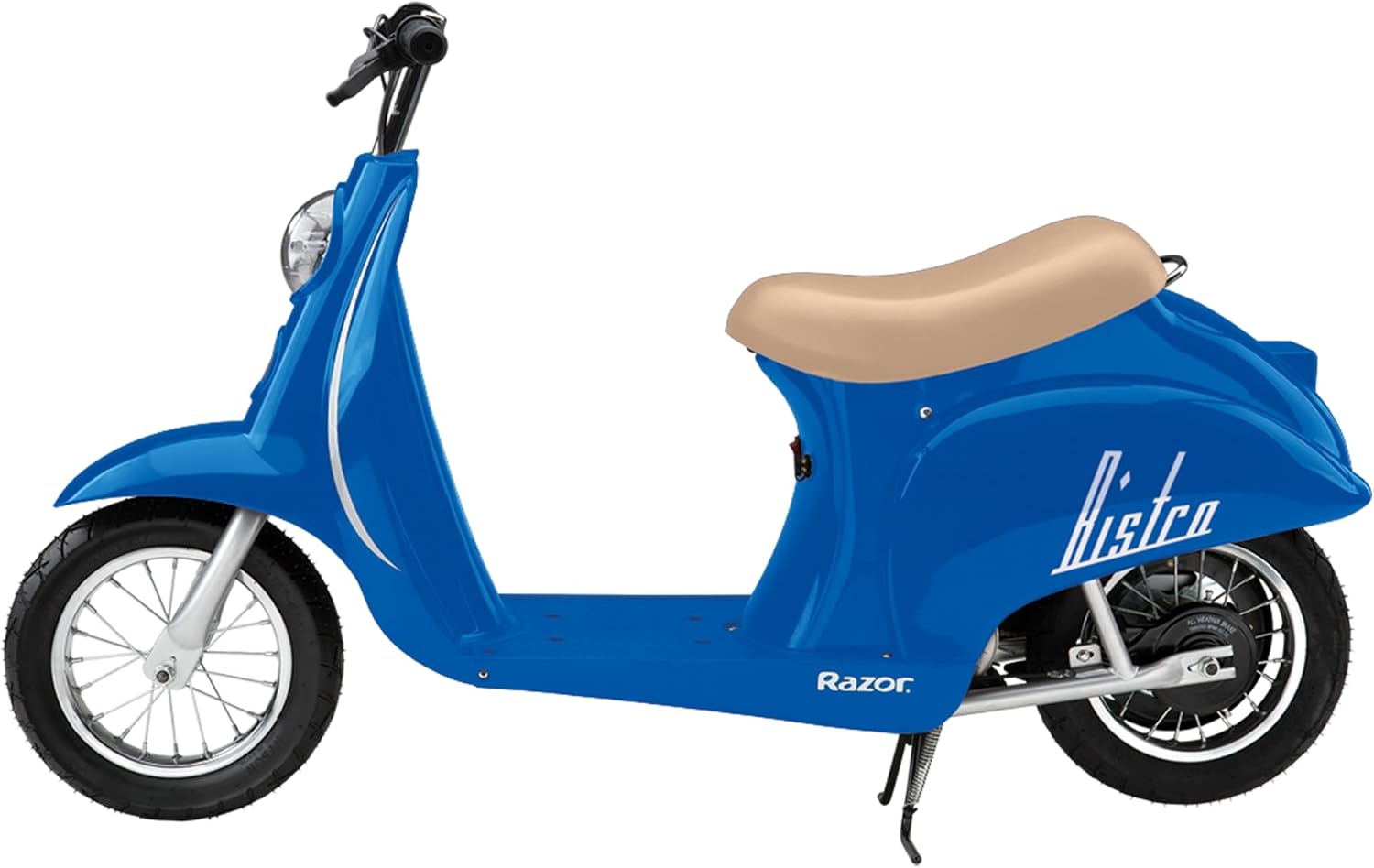 Razor Pocket Mod Electric Scooter Ride-On for Kids Ages 8+, 170 lb Max Weight – 250W Motor, Up to 15 Mph, 40-Min Run Time on High Speed, Twist-Grip Throttle, 12' Pneumatic Tires, Under Seat Storage