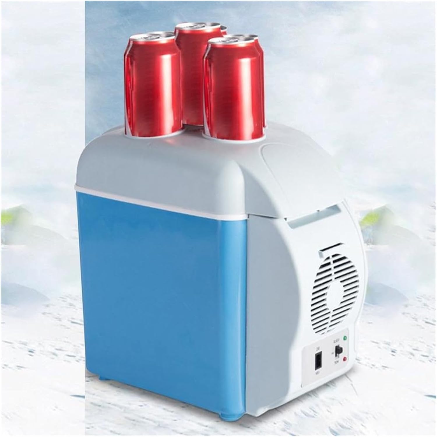 Travel Electric Fridge 7.5L Quiet Double-Mode Travel Vehicle Electric Cooler Car Freezer For Bedroom RV Kitchen Camping