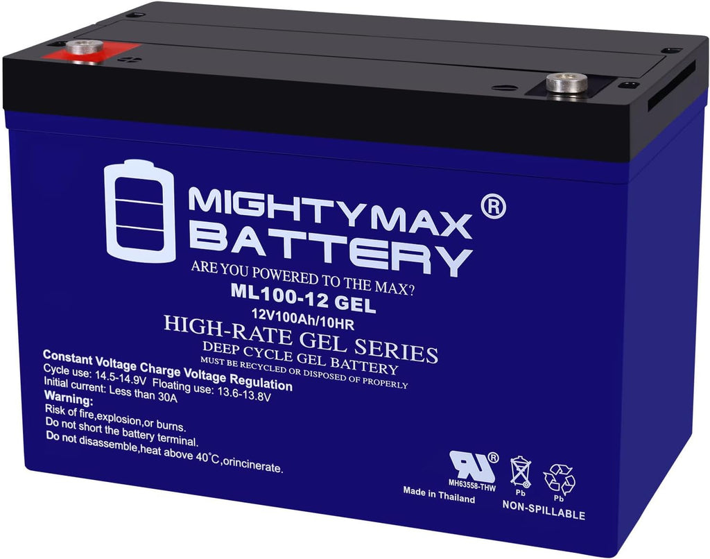 Mighty Max Battery 12V 100AH GEL Battery Replaces Patriot Solar 100W Portable Generator