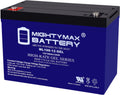 Mighty Max Battery 12V 100AH GEL Battery Replaces Patriot Solar 100W Portable Generator