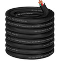 10/4 AWG Wire SJOOW Cable 10 Gauge Portable Power Cable 300V 4 Conductor 10/4 10 Gauge SJOOW Power Cord Electric Wire for Motor Lead,Generator,Welder,NEMA 14-30 RV Outlet Box,Car Battery Charger-100ft