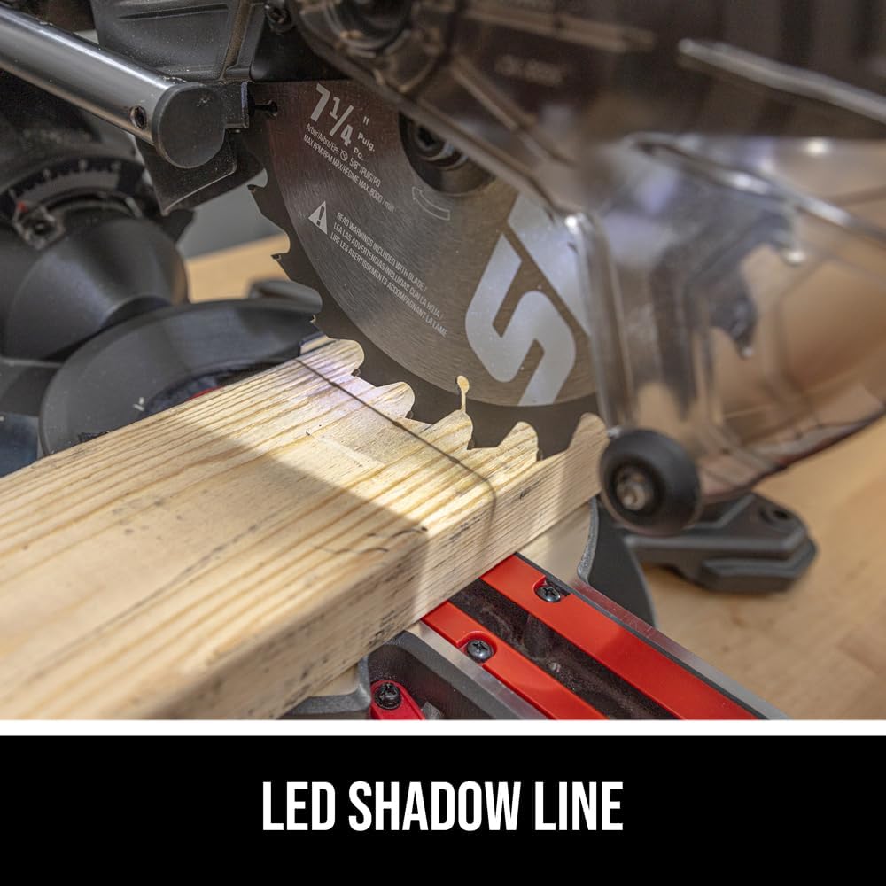 SKIL 10 Amp 7-1/4' Single Bevel Miter Saw with Compact Rail System & LED Shadow Line (Stand SRS0001 Sold Separately)-MS6306-00