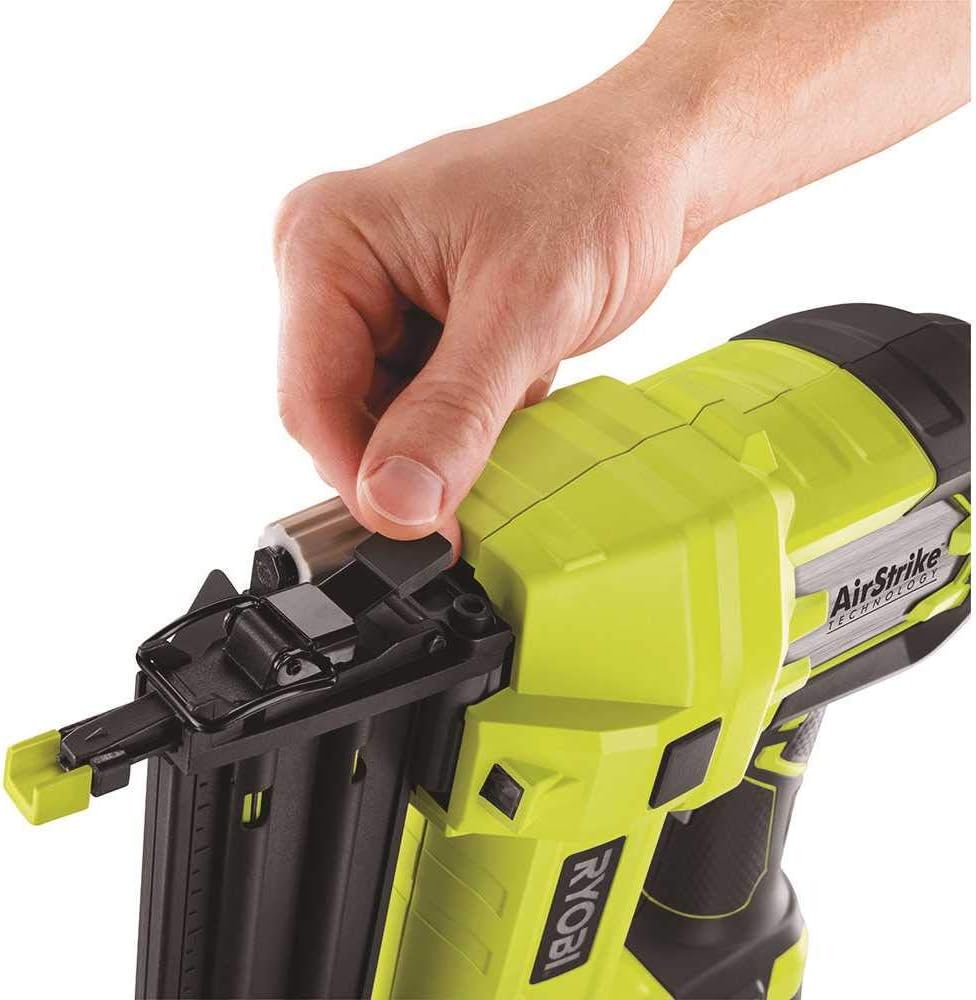 Ryobi P320 Airstrike 18 Volt One+ Lithium Ion Cordless Brad Nailer (Battery Not Included, Power Tool Only)