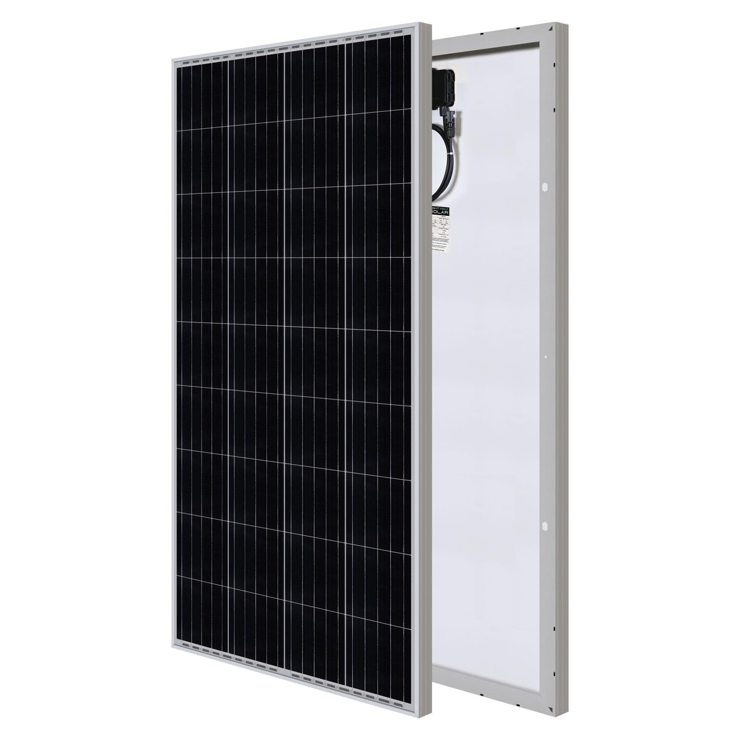 Mighty Max Battery 200 Watt 12 Volt, High Efficiency Monocrystalline Solar Panel with Solar Connectors for RV, Marine, Rooftop Farm, Home and Many Other Off-Grid Applications and More..