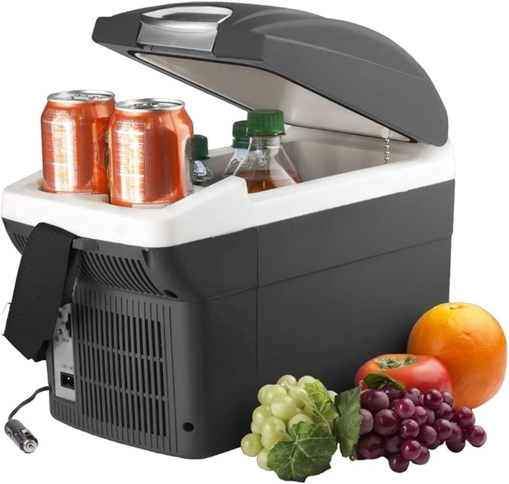12V 6 Quart Personal Thermoelectric, 6 Liter Capacity, Portable Electric Cooler Warmer With 12/24V DC, Small Fridge For Car, RV