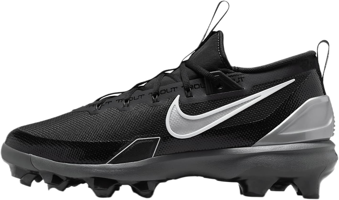 Nike Force Trout 9 Elite MCS Baseball Cleats (FZ8643-100, Summit White/Hemp/Black/Royal Pulse)