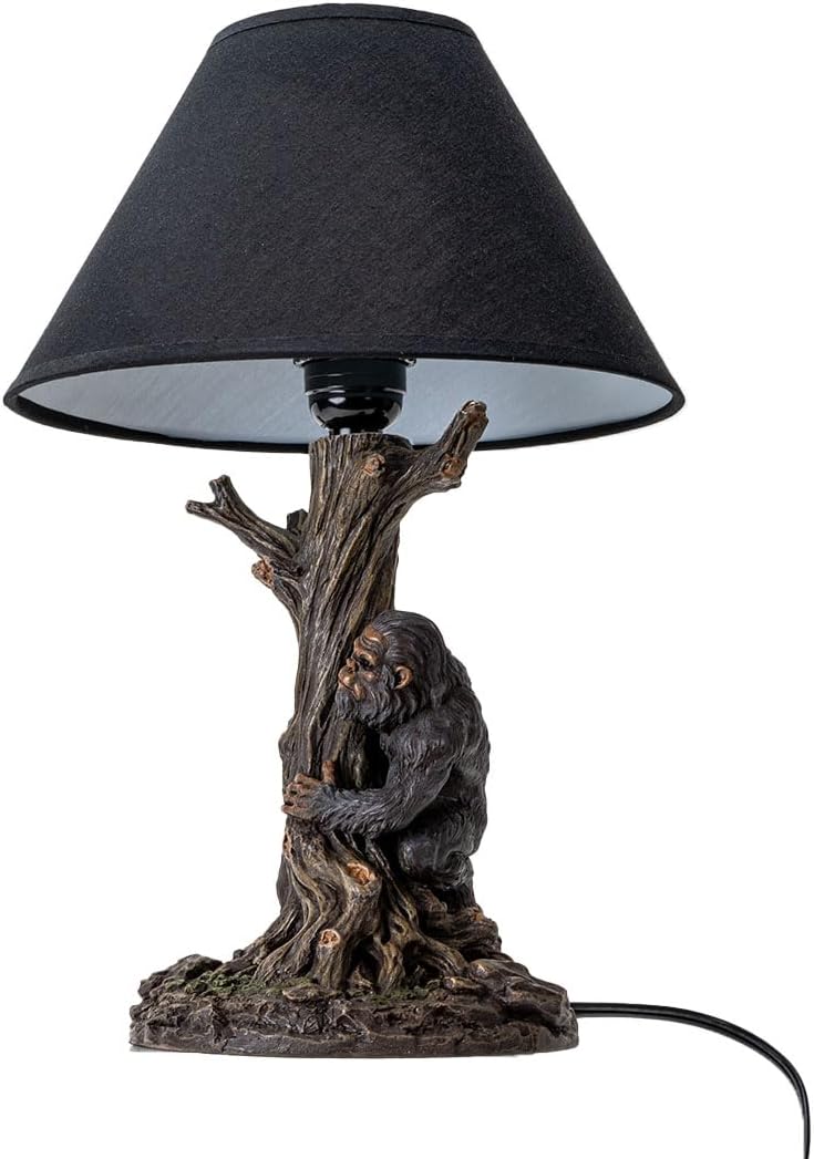 Pacific Giftware Bigfoot Lamp, Legendary Hairy, ape-Like Creature Designed into a Tabletop Lighting. Decorative Table Light for a Perfect Mancave.