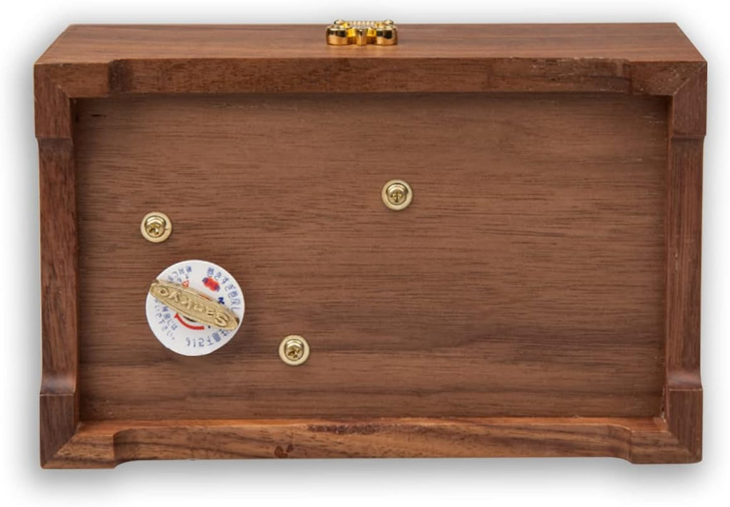 BinkeGG Play [ Howl's M0ving Castle (Merry Go Round of Life) ] 30 Note High Class Walnut Wooden Wind up Music Box Jewelry Box with Sankyo Music Box Movement