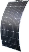 Solar Panel 16V 100W Flexible Solar Panels Solar Module Outdoor Solar Charger Portable Solar Panel Kit Solar Generator Monocrystalline Solar Panel for Motorhomes, Roofs, Boat, Pool,100w