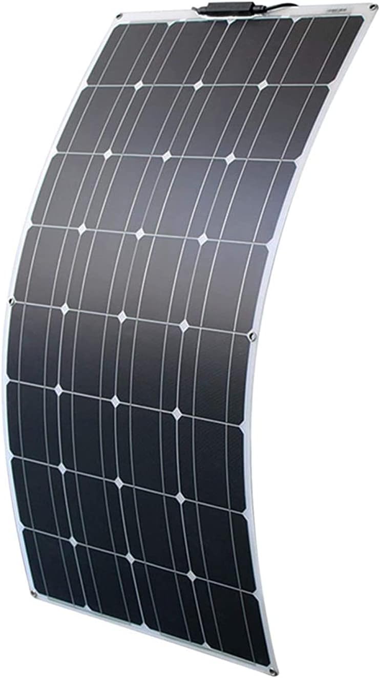 Solar Panel 16V 100W Flexible Solar Panels Solar Module Outdoor Solar Charger Portable Solar Panel Kit Solar Generator Monocrystalline Solar Panel for Motorhomes, Roofs, Boat, Pool,100w
