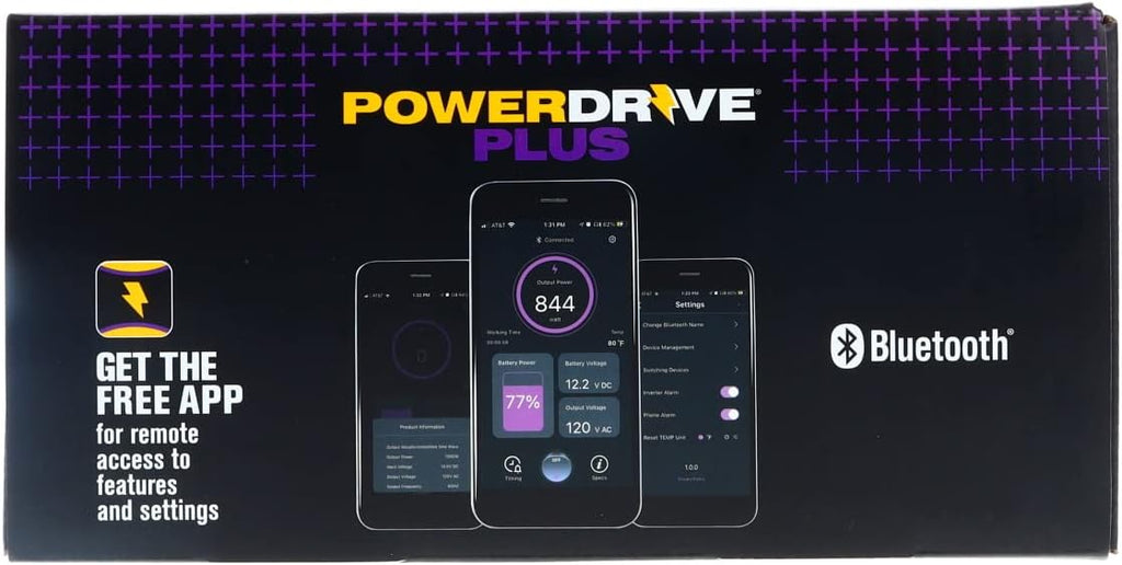 PowerDrive 2000 Watt Power Inverter, PWD2000P with Bluetooth Wireless Tech and Remote Control