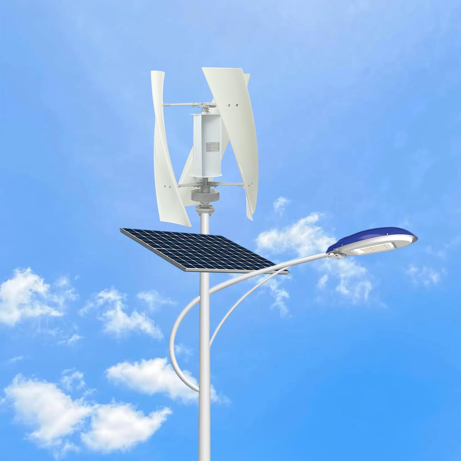 Wind Turbine Generator Kit, 100W 12V Vertical Axis Wind Turbine Generator w/Controller & Winds-Assisted Wheel, 3 Blades Winds Power Generators Permanent Magnet Generators for Boats, Gazebos, Home, RV