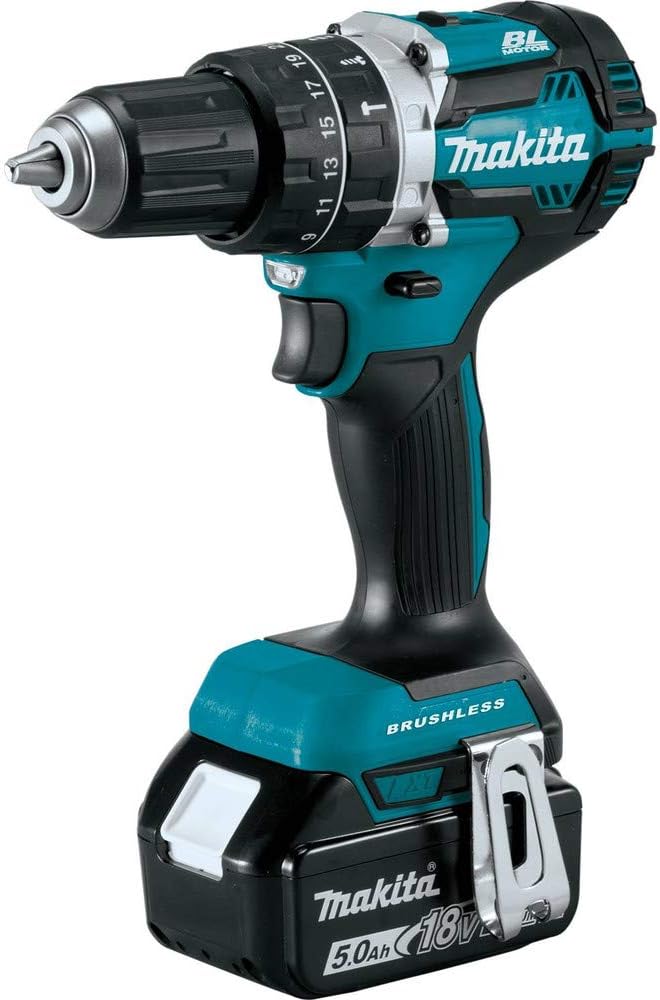 Makita XPH12T 18V LXT Lithium-Ion Compact Brushless Cordless 1/2' Hammer Driver-Drill Kit