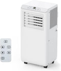 8000 BTUs Portable Air Conditioner with Cooling, Dehumidifier, Fan 3-IN-1 Indoor AC, 24H Timer, 2 Fan Speeds, Sleep Mode, Remote Control Included - Ideal for Home, Office, and Garage Use