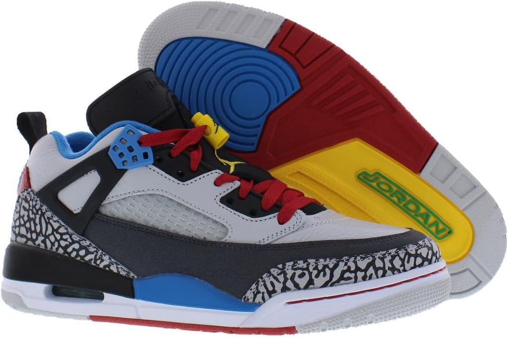 Jordan Spizike Low SE Men's Shoes (IM7425-004, Neutral Grey/Varsity Maize/Surf Blue)