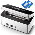 Insulin Cooler Box Mini Electric Insulin Cooler Portable Medicine Fridge Small Car Fridge 0-18℃ Cooler Bag Thermostat for Car Travel Home,Battery×2