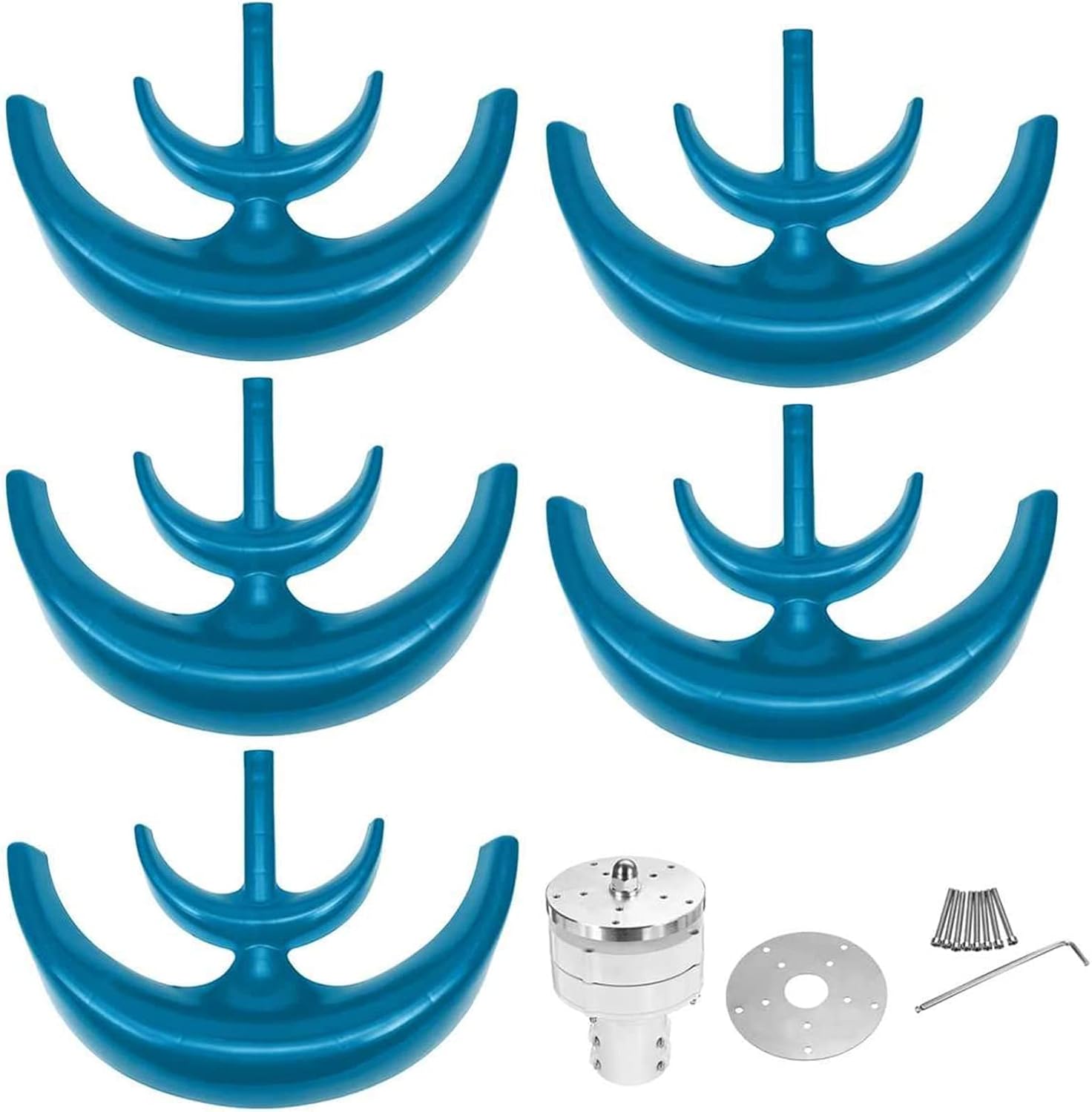 Wind Turbine Generator Kit,Wind Vertical Axis Alternative Energy System Wind Power Generator for Marine RV Home Industrial Energy,1000W-1500W(48V)