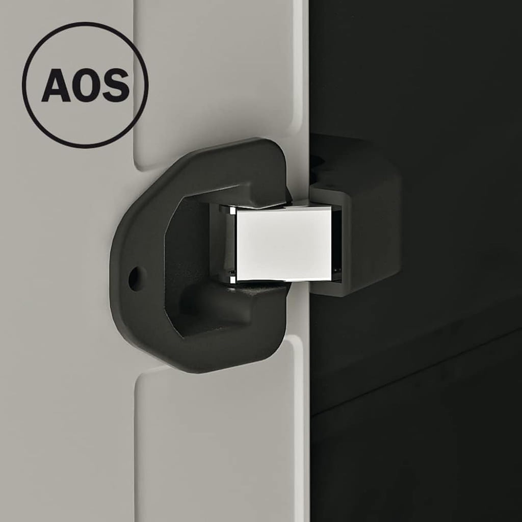 KIS Armadio a esterno impermeabile Grigio/Nero Titan High Cabinet