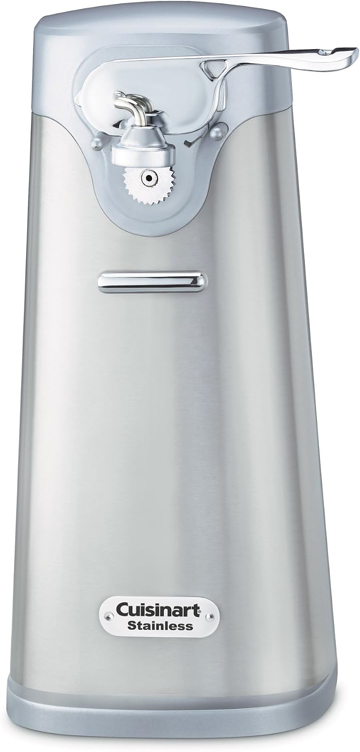 Cuisinart SCO-60 Deluxe Stainless Steel Can Opener & Metal Classic 2-Slice toaster, Brushed Stainless