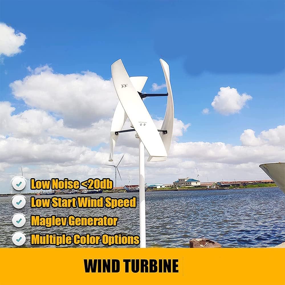 Maglev Wind Turbine Generatorvertical Wind Generator 12V -220V Vertical Wind Turbine with 8000W ON Grid Tie Inverter No Noise,12v