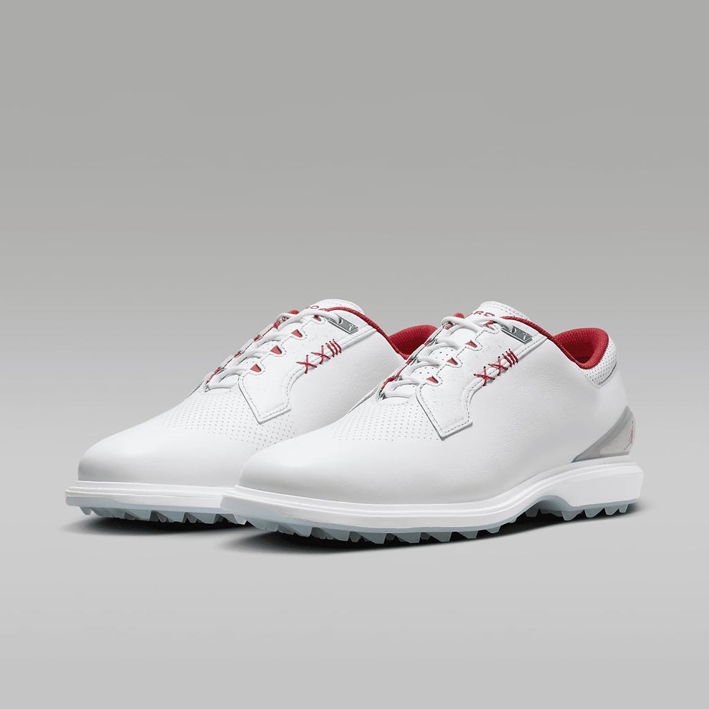 Jordan ADG 5 Golf Shoes (Wide) (FQ7874-100, White/Emerald Rise/Grape Ice)