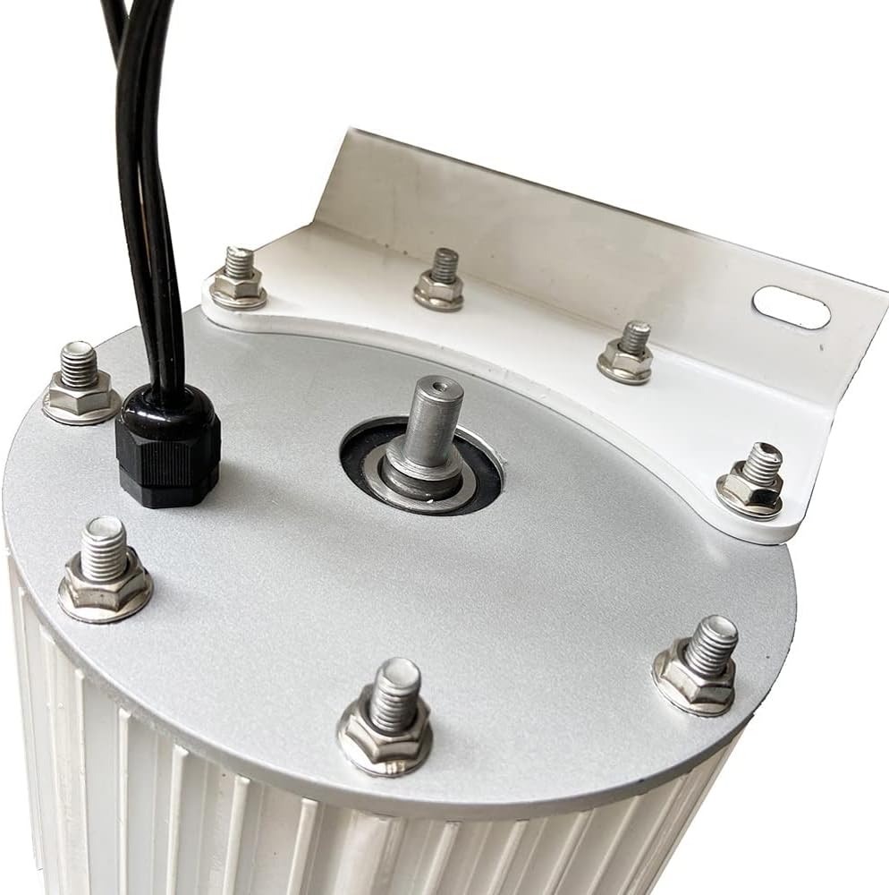 Wind Turbine Generator Kit, 1KW~10KW Low RPM Permanent Magnet Wind Turbine Generator 10000W 48V 96V Free Energy Generator Alternative Energy for Hybrid Solar Wind System(Without base,120-V_3000W)