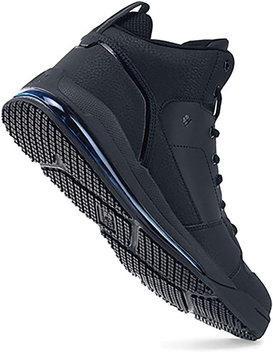 Shoes For Crews Men's Slip-Resistant High-Top Work Sneakers - Comfortable, Non-Slip Work Shoes for Men in Food Service, Healthcare, Retail - Tigon