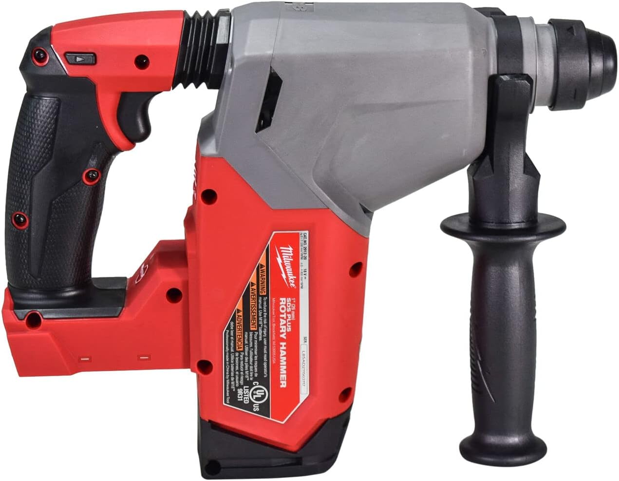 Milwaukee 2912-22 M18 FUEL Brushless Lithium-Ion 1 in. Cordless SDS Plus Rotary Hammer Kit (6 Ah)
