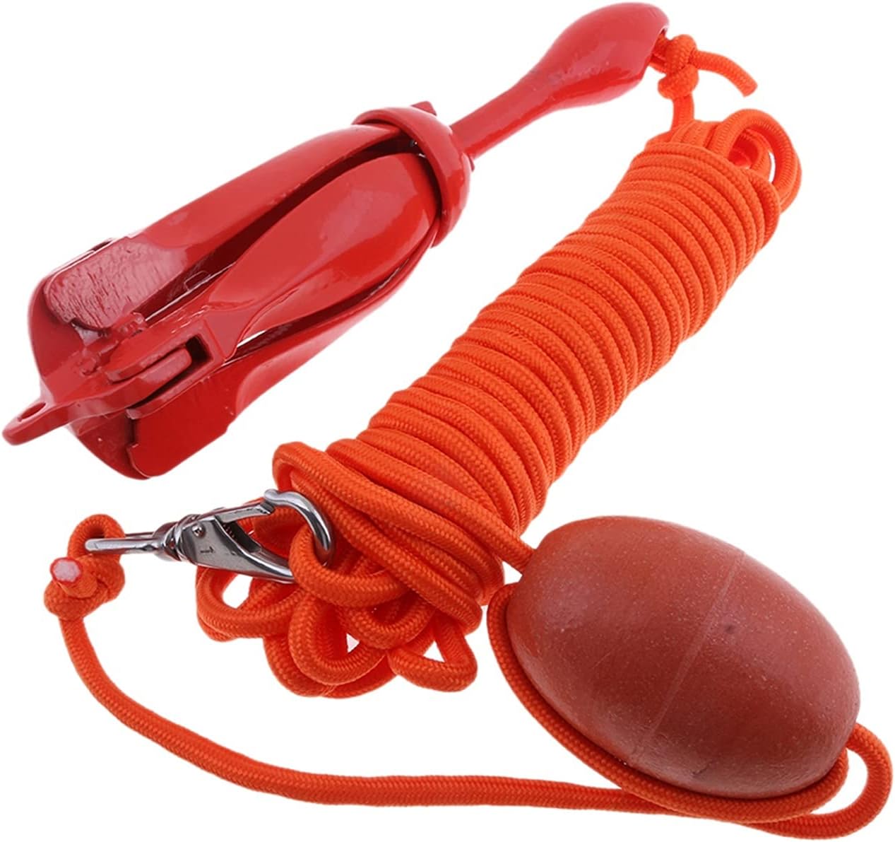 Anchors Red Universal Folding Grapnel Boat Anchors Kit for Kayaks Canoes Paddle Boards Stainless Stee 3.3lb/1.5kg for Boat Yacht Kayak