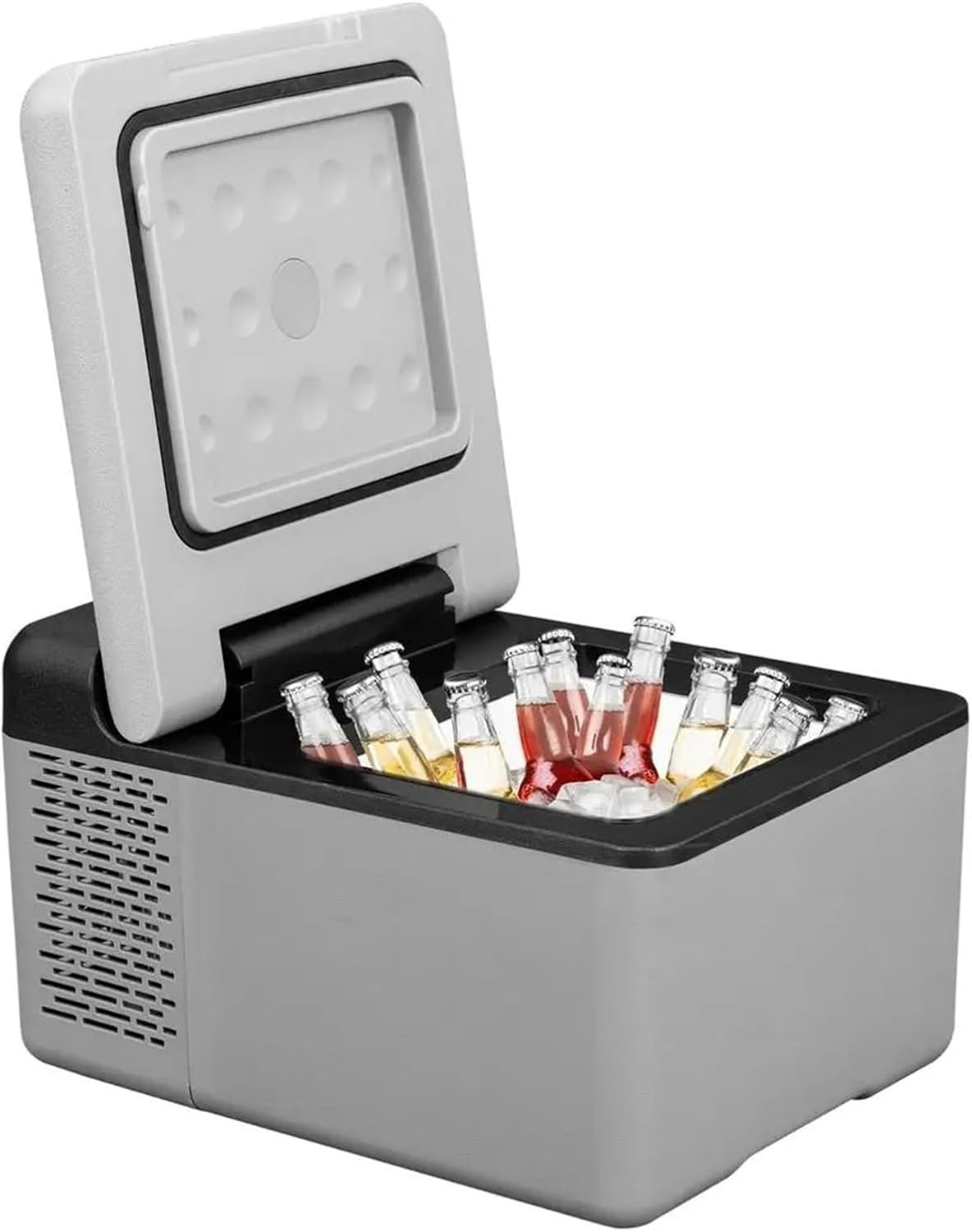 12V Car Refrigerator Electric Cooler Freezer With Temperature Control App Dual Voltage Camping Road Trips Outdoor Use