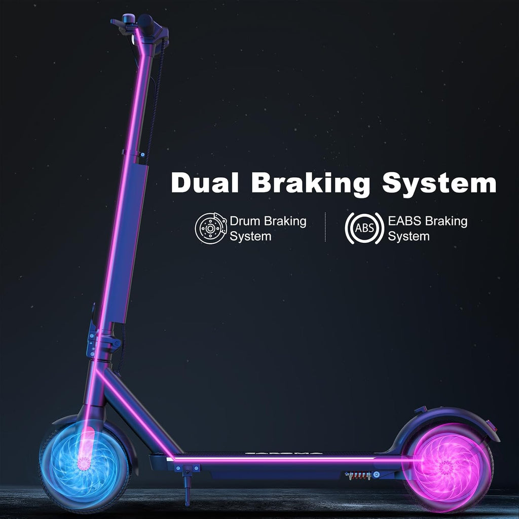Caroma Electric Scooter Adults, 350W/500W Motor, Top Speed 20/25 Mph & 30 Miles Range, 8.5' Solid Tires, Cruise Control E Scooter for Adults