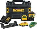 DEWALT 20V/12V MAX Laser Level Kit, 3 x 360, Green (DCLE34030G), Color Yellow