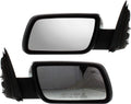 Kool Vue Side Mirror Replacement Power Heated Mirrors for Ford Flex 2009-2012, Driver & Passenger Side, Memory Puddle Lamp, Chrome