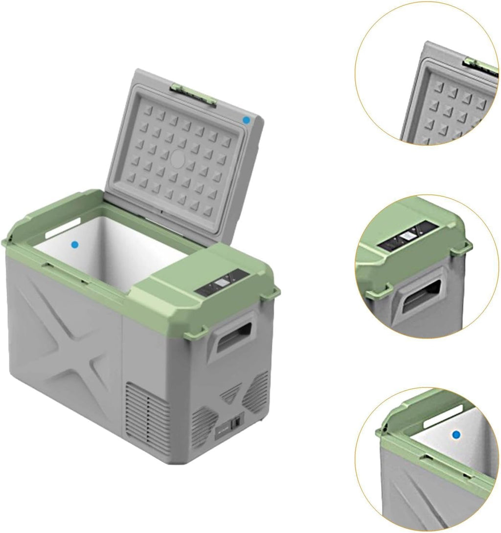 Qianly Car Refrigerator 12v Portable Fridge for Car, Auto 19 Quart Freezer Cooler, -4℉—68℉ 12/24V DC 100~240 Volt AC for Truck, Camping, Travel, Vehicles, RV