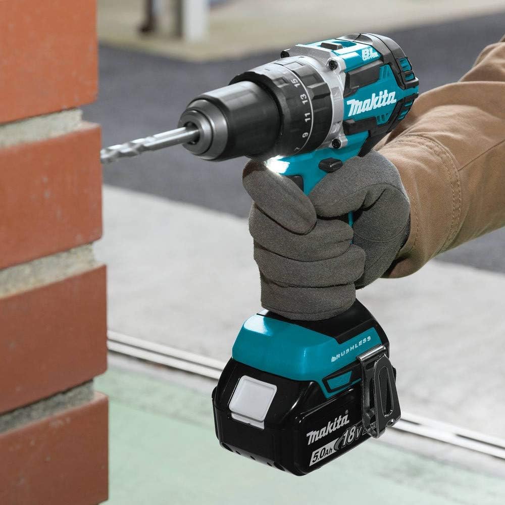 Makita XPH12T 18V LXT Lithium-Ion Compact Brushless Cordless 1/2' Hammer Driver-Drill Kit