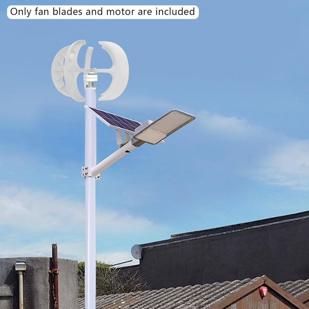400W 600W 800W 1000W 1200W 12V 24V 5-Blade Vertical Axis Wind Turbine Generator, w/Controller, 3 Phase AC Permanent Magnet Generator Wind Turbine Kit,12V-600W
