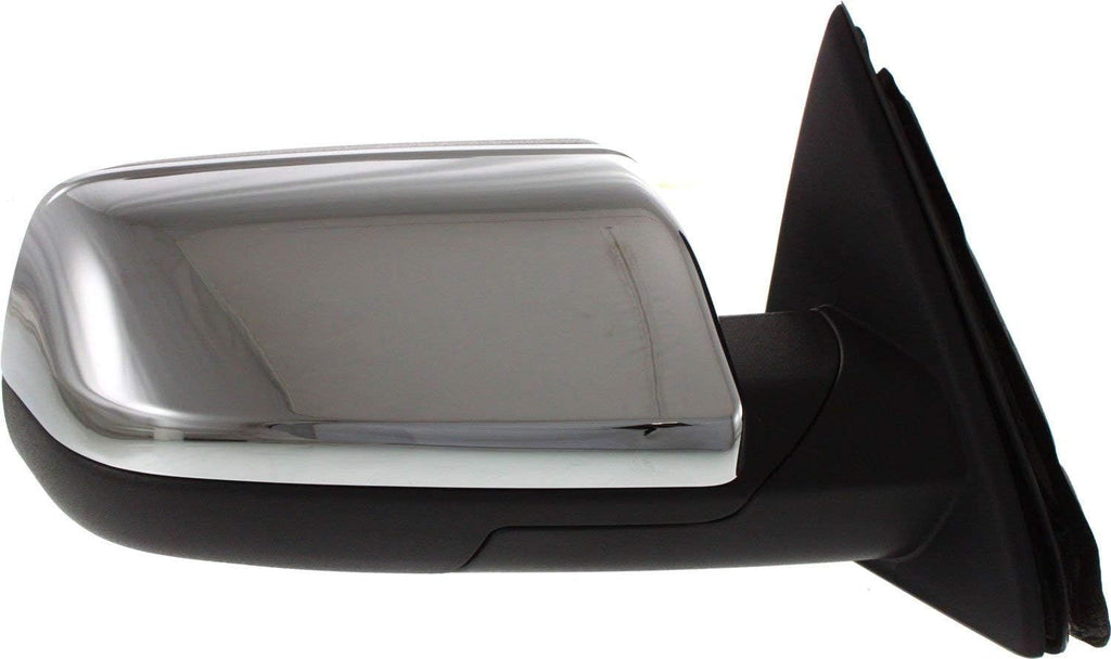 Kool Vue Side Mirror Replacement Power Heated Mirrors for Ford Flex 2009-2012, Driver & Passenger Side, Memory Puddle Lamp, Chrome