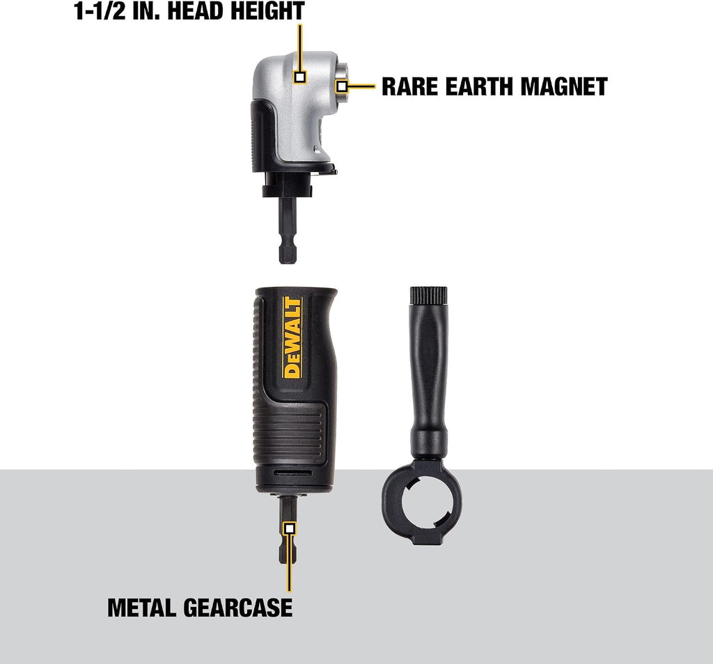 DEWALT FLEXTORQ Right Angle Drill Adapter, 2-in-1 Attachment for Impact Driver (DWAMRAFT) (Pack of 5)