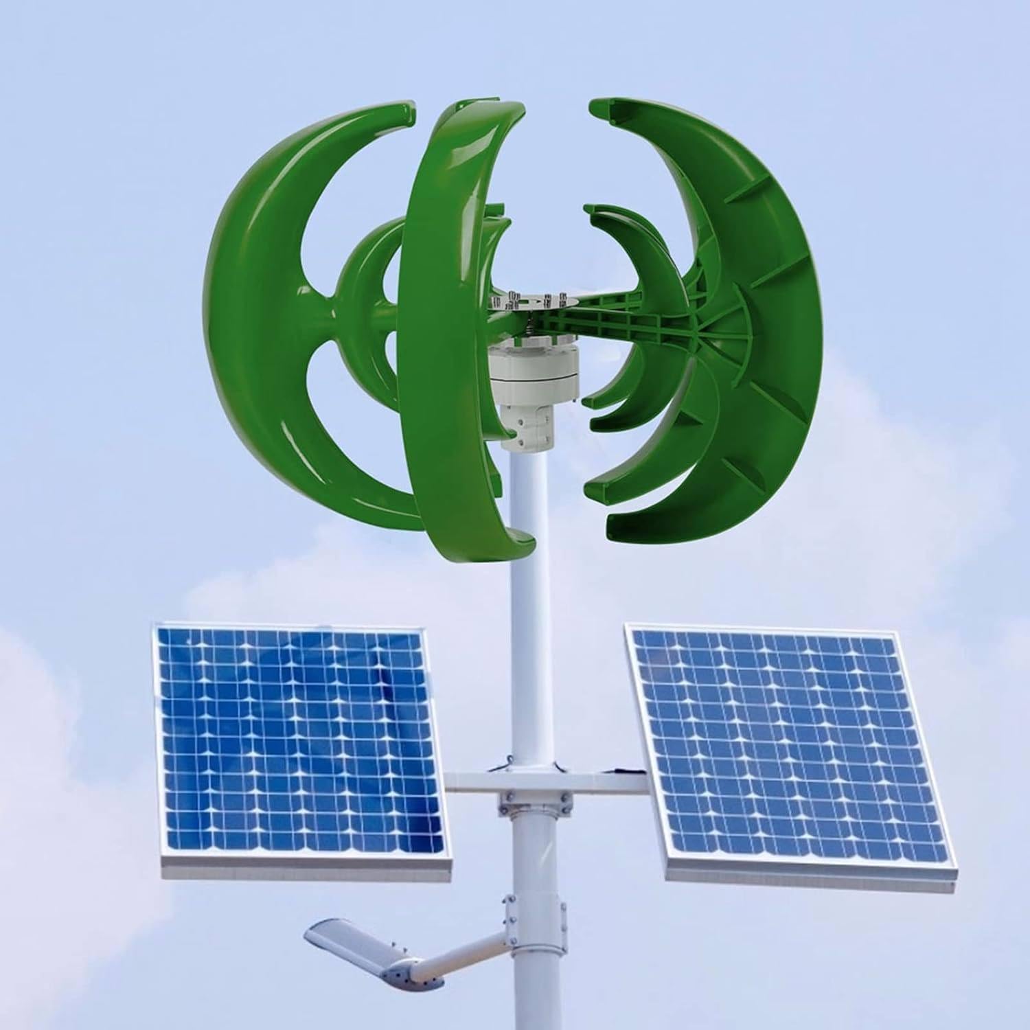 1000W Wind Turbine Generator Kit 12V 24V No Cost Energy Windmill Vertical Axis Wind Turbine Generator Home Three Phase Generator Maglev Breeze Start,24V-Green