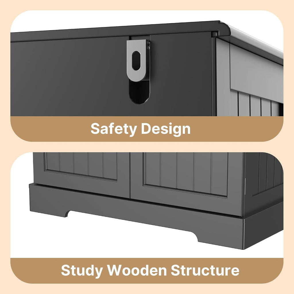 Gizoon 70' Tall Kitchen Pantry Cabinet with Doors and Adjustable Shelves, 5-Tier Multipurpose Pantry Storage Cabinet with Drawer Freestanding Organizer for Small Kitchen Bathroom Laundry Room, Black