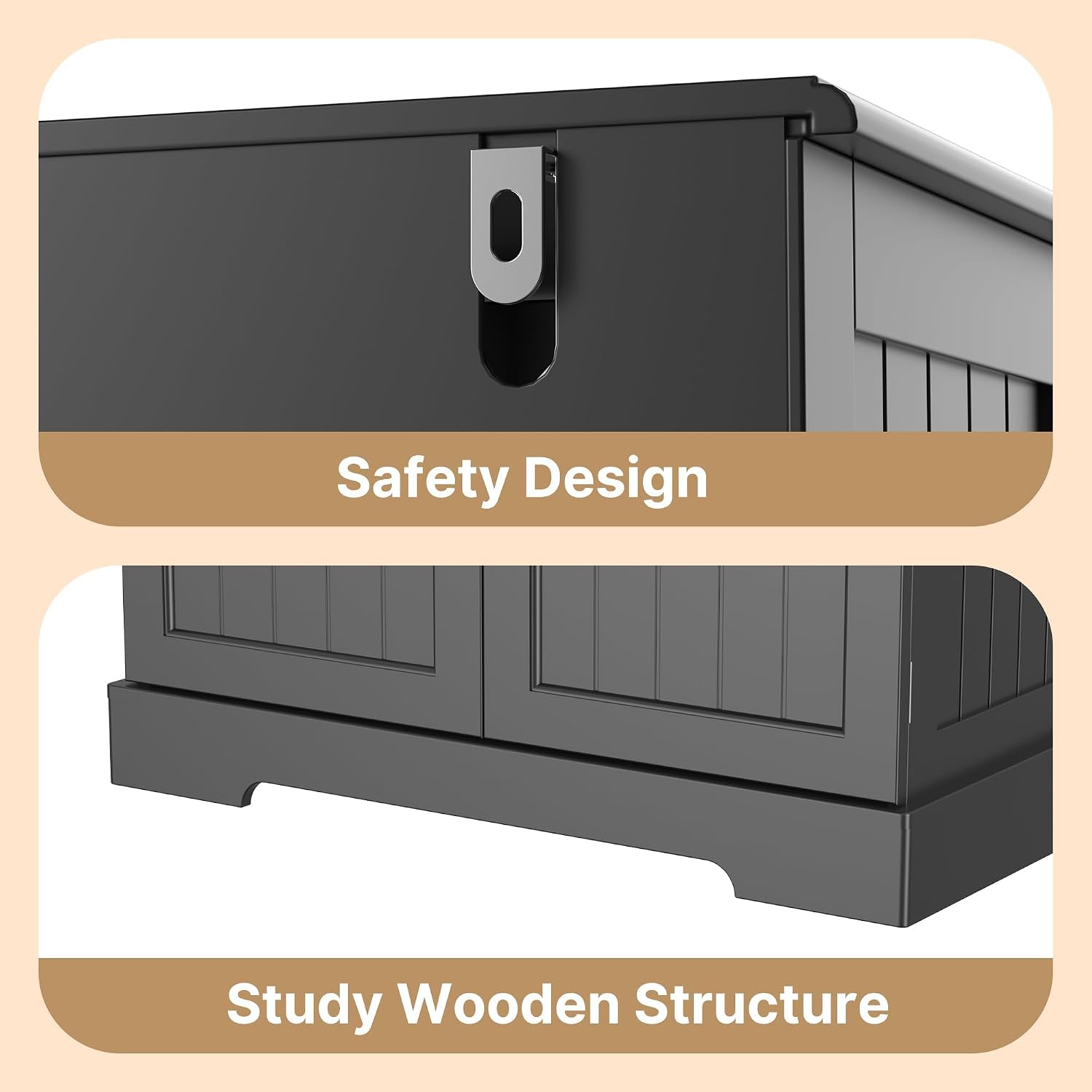 Gizoon 70' Tall Kitchen Pantry Cabinet with Doors and Adjustable Shelves, 5-Tier Multipurpose Pantry Storage Cabinet with Drawer Freestanding Organizer for Small Kitchen Bathroom Laundry Room, Black