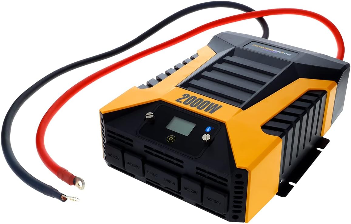 PowerDrive 2000 Watt Power Inverter, PWD2000P with Bluetooth Wireless Tech and Remote Control