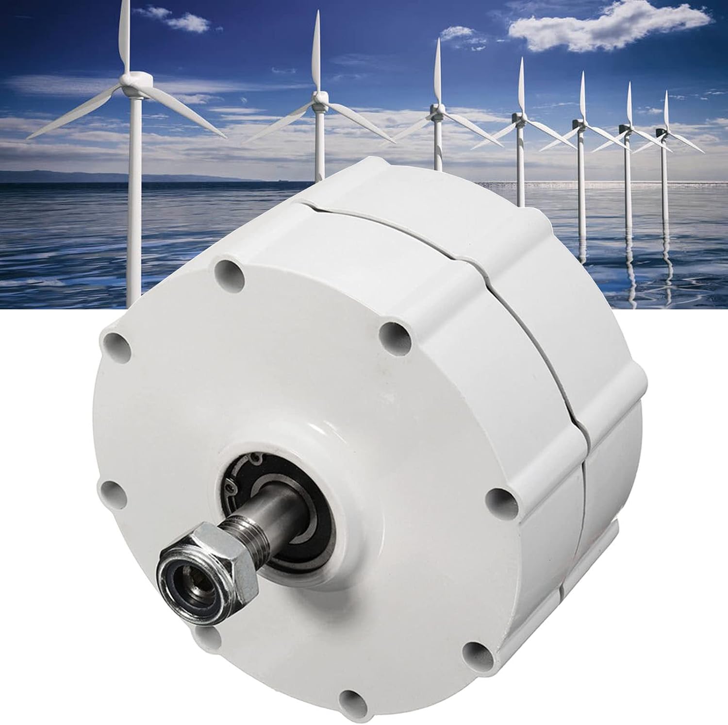 Rare Earths Ndfeb Permanent Magnetic Generator, 400W 500W 600W Three Phase AC Permanent Magnet Generator, for Vertical Horizontal Wind Turbine System,600W-12V