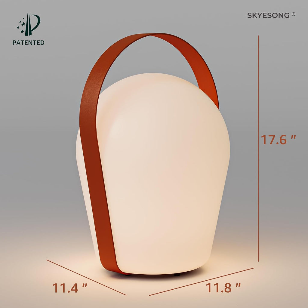 Outdoor Floor Lamp,Solar Lights Outdoor,Solar Lanterns Outdoor Waterproof IP65,4000mAh Li-ion Battery Smart Lamp,Outdoor Lantern for Backyard Decor,Table Lamp for Patio Decor,Terra Cotta,XL