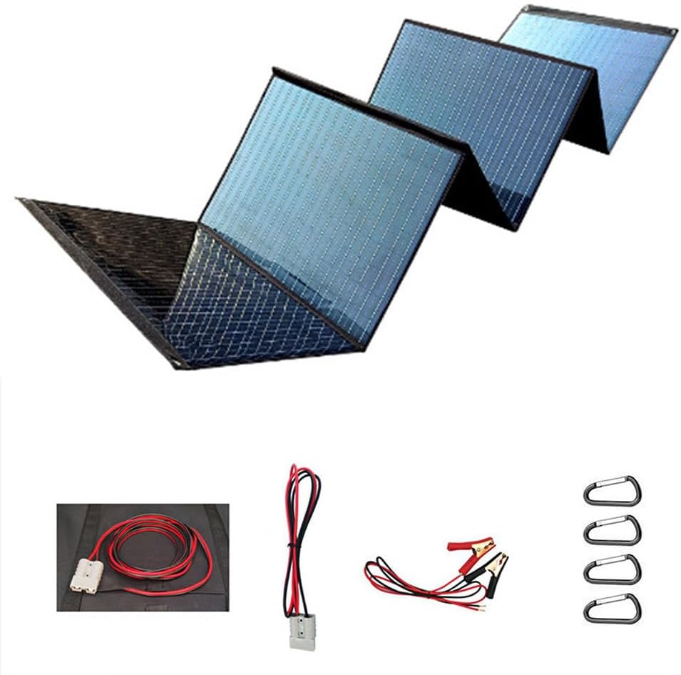 350W Foldable Solar Panel, Portable Solar Charger Monocrystalline, Suitable for Smartphones, Tablets, Outdoor, Camping,400W