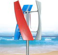 Wind Turbine Generator Kit 400W 12V Portable Vertical Helix Wind Power Turbine Generator Kit 3 Blade Wind Generator Kit with Charge Controller for Marine RV Home Industrial Energy,24V-110V