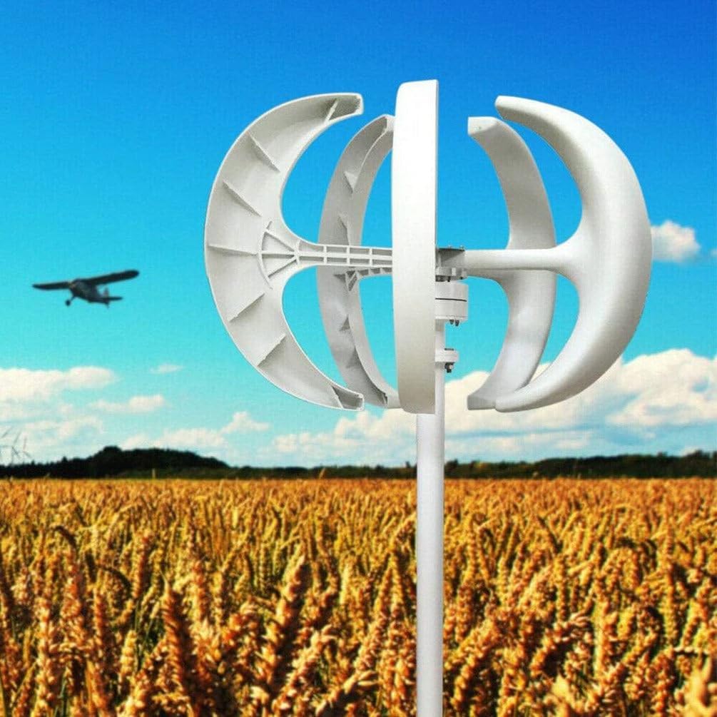 Low Noise Vertical Wind Turbine 400W 600W 800W 1000W 1200W - 3 Phase AC 12V 24V Wind Power Generator Kit for Home Energy Supplementation, Eco-Friendly Renewable Energy Solution