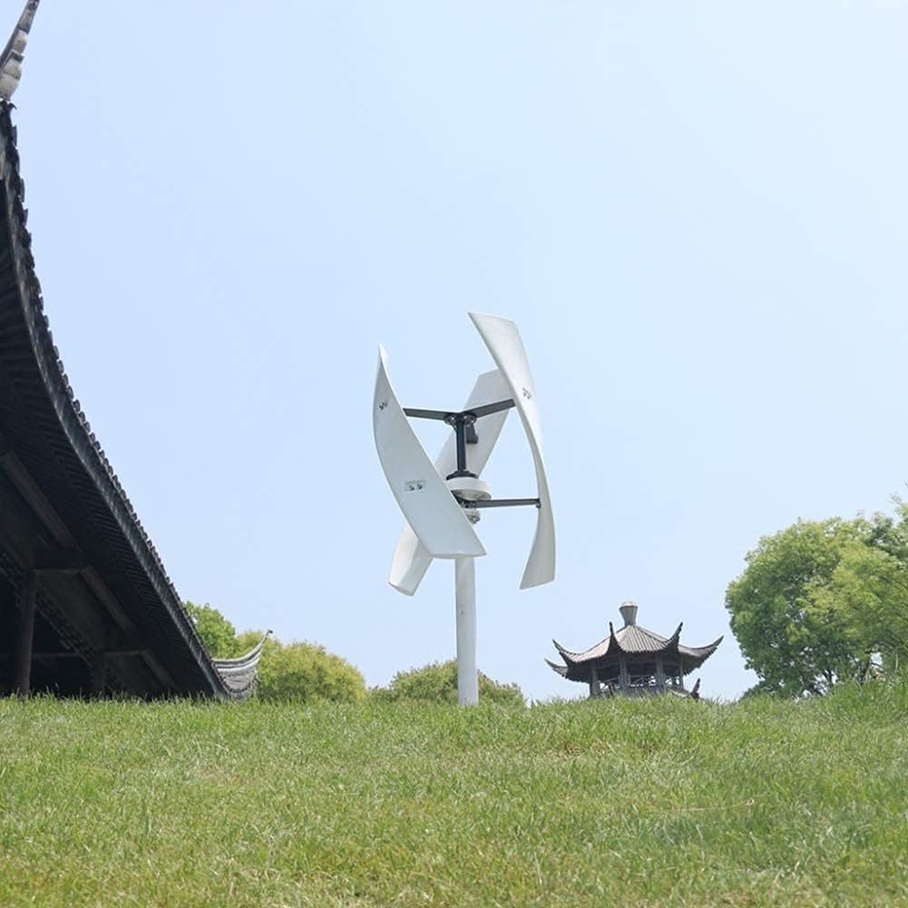 Wind Turbine Generator Kit with 3-Blade, Vertical Wind Power Turbine Generator Kit with Full Set of Equipment, Power Producer Equipment, Wind Power Generator for Marine, RV, Home,3000w 48v 2m